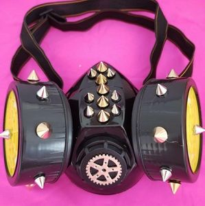 Handmade Mask with gold & silver studs